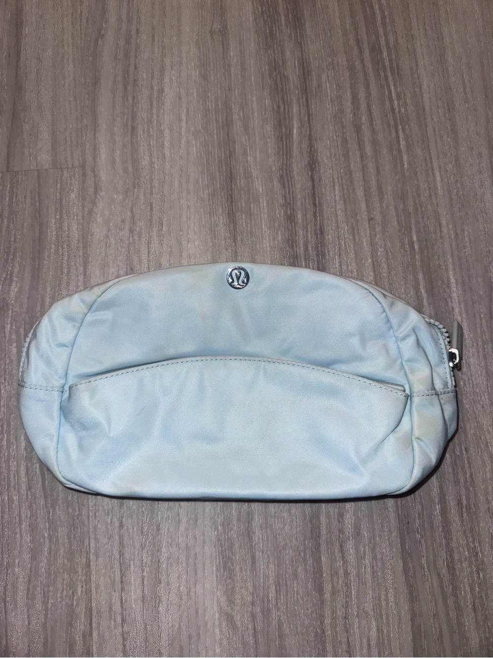 lululemon athletica Pale Blue Nylon Cosmetic Pouch